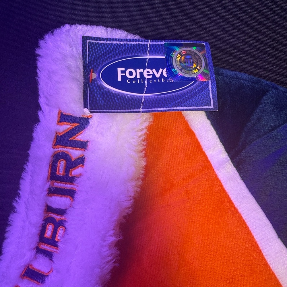 Forever Collectibles Orange and Blue Stitched Logo Auburn Tigers Stocking NWT - Picture 4 of 5